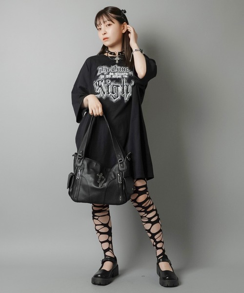 SPINNS ショルダーバッグ バッグ 合皮ビッグショルダーバッグ