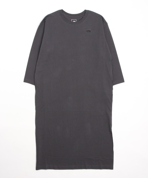 THE NORTH FACE 「THE FACE」 長袖ワンピース L グレー