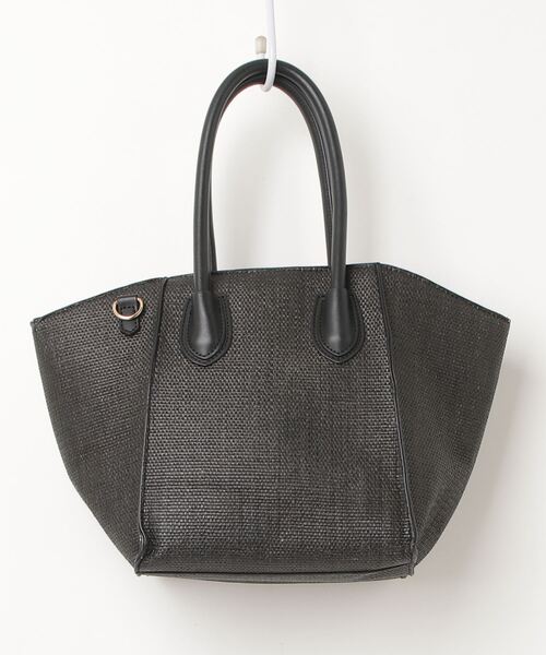 LANVIN en bleu⭐︎未使用！カゴバッグ LANVIN en Bleu 「LANVIN Bleu」 刺繍かごバッグ - ブラック