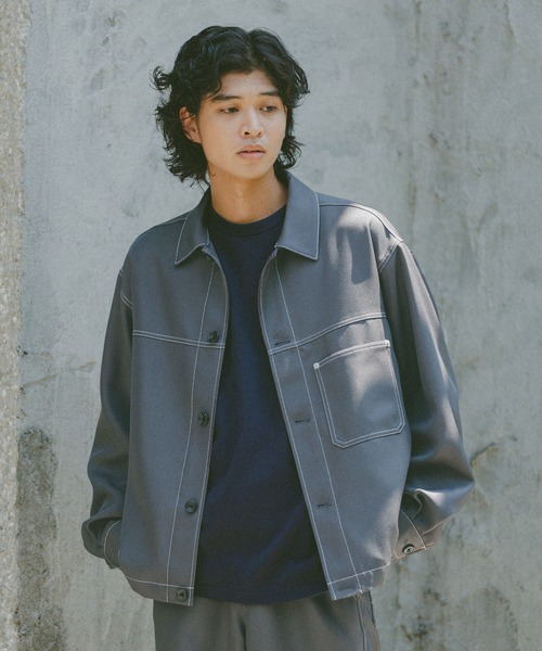 RAGEBLUE（レイジブルー） ブルゾン アウター 配色ステッチ/ワーク