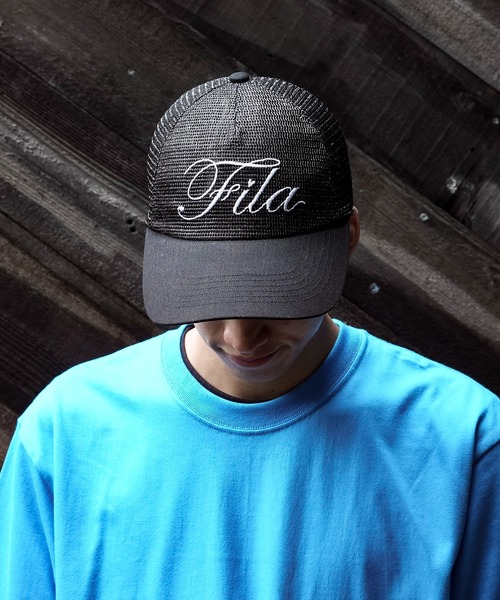 UNIT（NIXON） キャップ 帽子 「FILA / フィラ」キラキラメッシュ