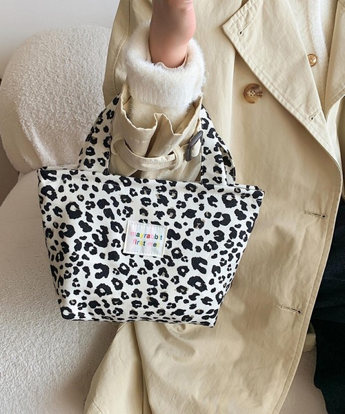 VIBGYOR トートバッグ Mignonjour/ヒョウ柄ミニトートバッグ