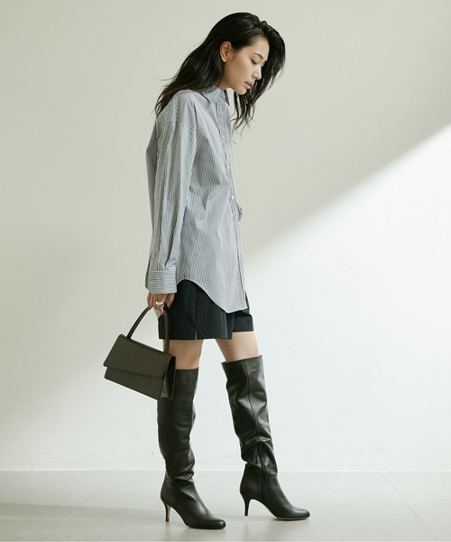 「GALLARDAGALANTE」 長袖シャツ FREE ネイビー レディース GALLARDAGALANTE 「GALLARDAGALANTE」 長袖シャツ FREE ネイビー