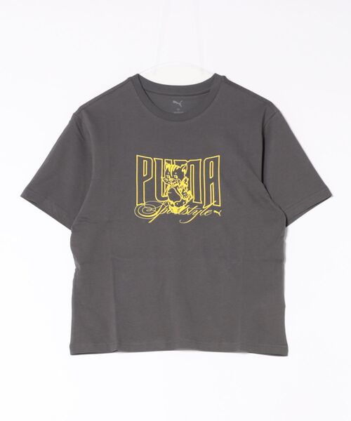 tシャツ PUMA ウェア プーマウェア W GRAPHIC KITTEN RELAXED TEE ショートスリーブ 634132 44DUSKY G