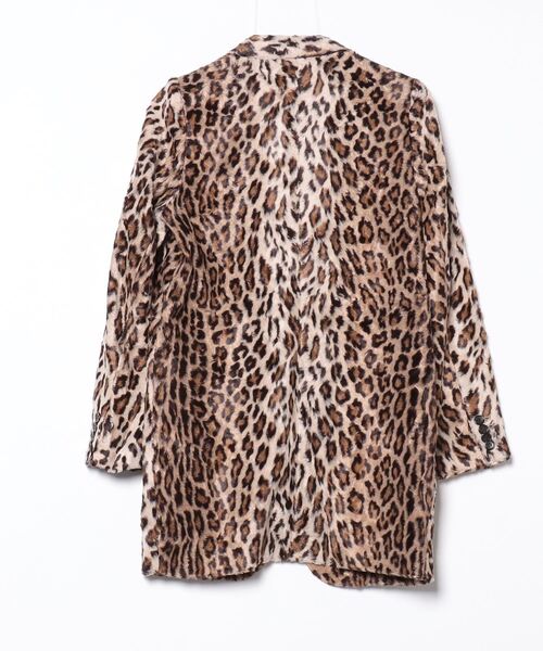 「Lisiere」 レオパードコート 34 ベージュ レディース_画像2