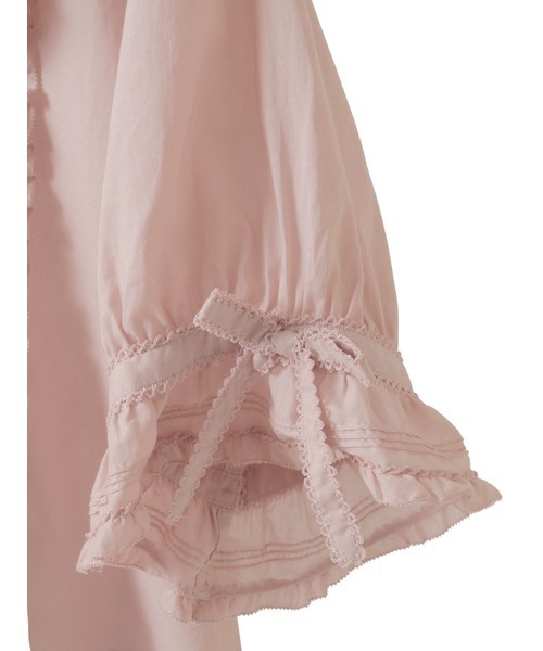 PINK HOUSE ブラウス シャツ ボレロ風ローンブラウス レディース