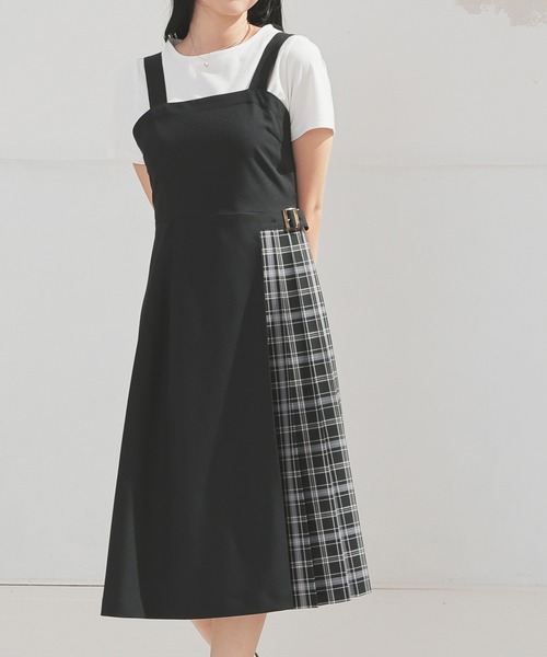 Honeys（ハニーズ） ジャンパースカート プリーツ切替ジャンスカ