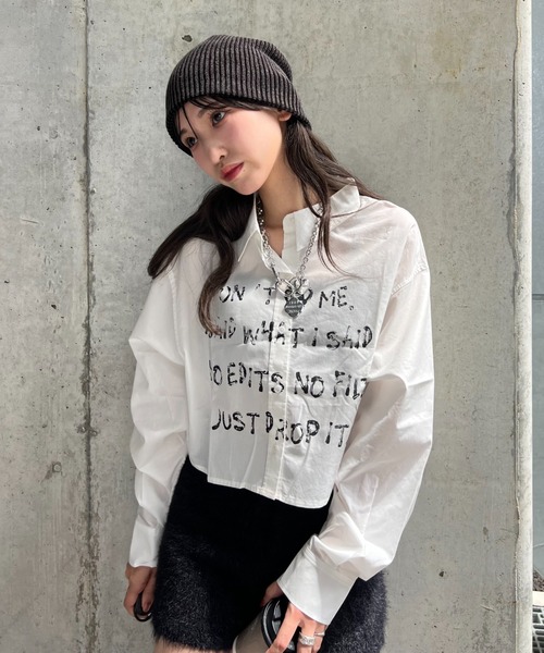 ブラウス シャツ 「25quee」ストリートアソートBIGシャツ/579596 レディース JEANASIS ブラウス シャツ 「25quee」ストリートアソートBIG