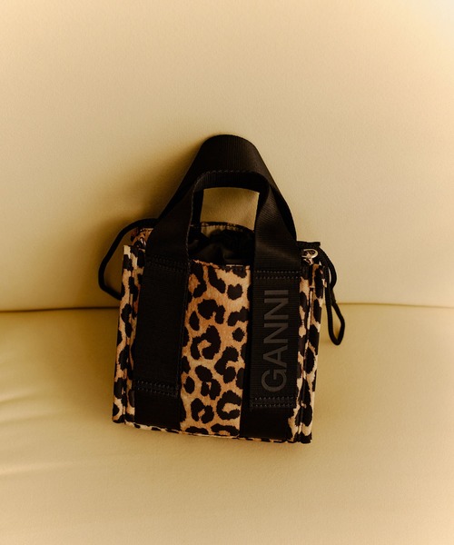 GANNI バッグ 新品未使用 GANNI ショルダーバッグ バッグ 別注 Recycled tech Mini Tote