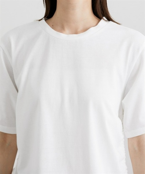 ニッセン（nissen） tシャツ 半袖 裾レース切替カットソートップス