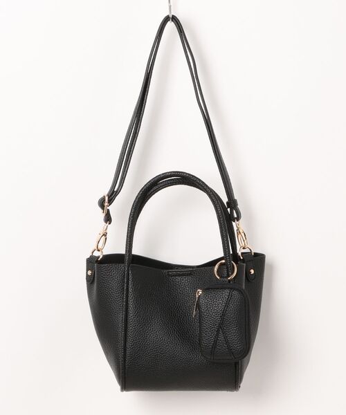 ミニポーチ付トートバッグ☆ハンドメイド Mini tote pouch to enjoy the color matching of the fabric