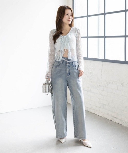 clear tシャツ フリルレースカーディガン レディース : ZOZOTOWN Yahoo