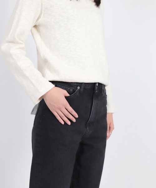 「D.M.G.」 加工デニムパンツ S ブラック系その他 レディース