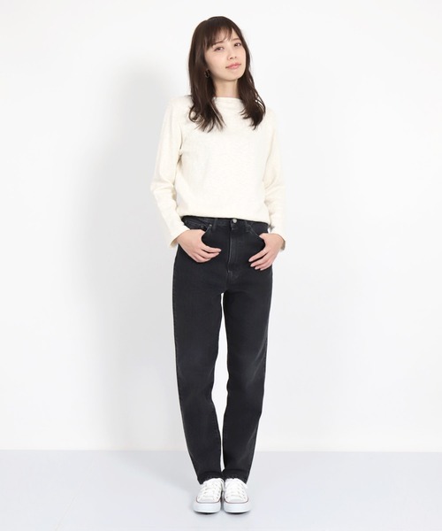 「D.M.G.」 加工デニムパンツ S ブラック系その他 レディース