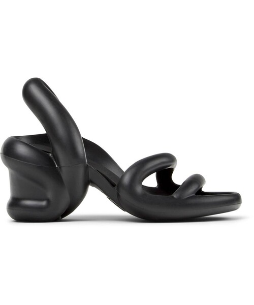 「CAMPER」 ヒールサンダル 25.0cm ブラック レディース_画像2