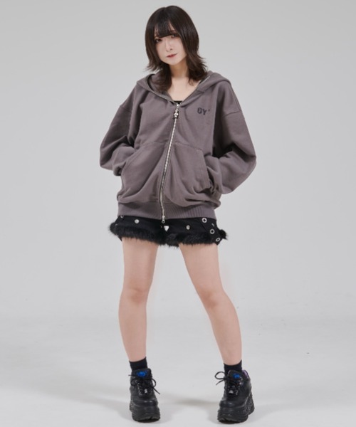 OY（オーワイ） パーカー 「OY/オーワイ」FADED DOLLY MASK HOODIE ZIP