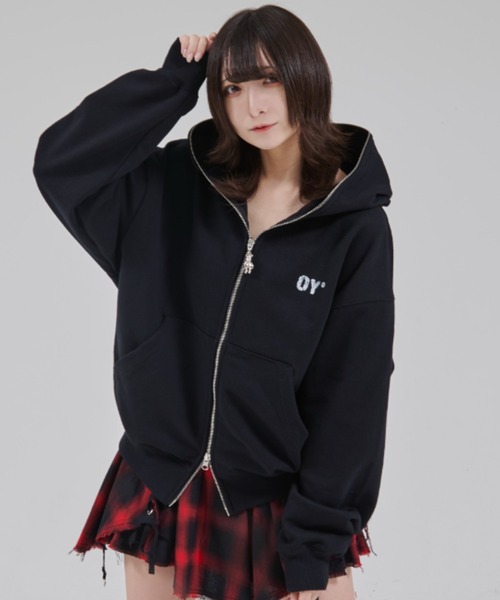 OY（オーワイ） パーカー 「OY/オーワイ」FADED DOLLY MASK HOODIE ZIP
