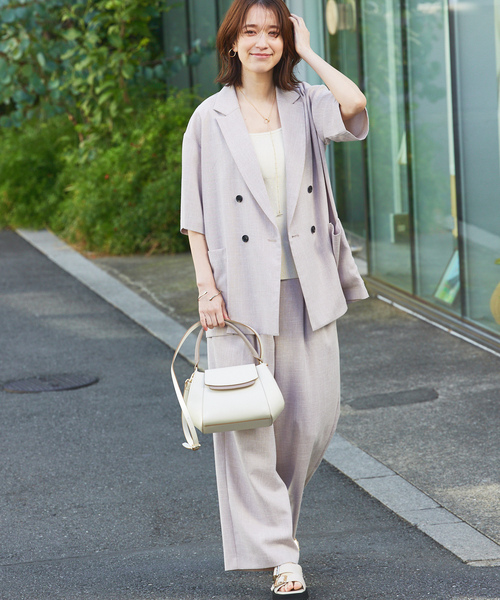 「abahouse mavie」 テーラードジャケット フリー グレイッシュベージュ レディース_画像3