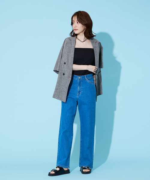 「abahouse mavie」 テーラードジャケット フリー グレイッシュベージュ レディース_画像8