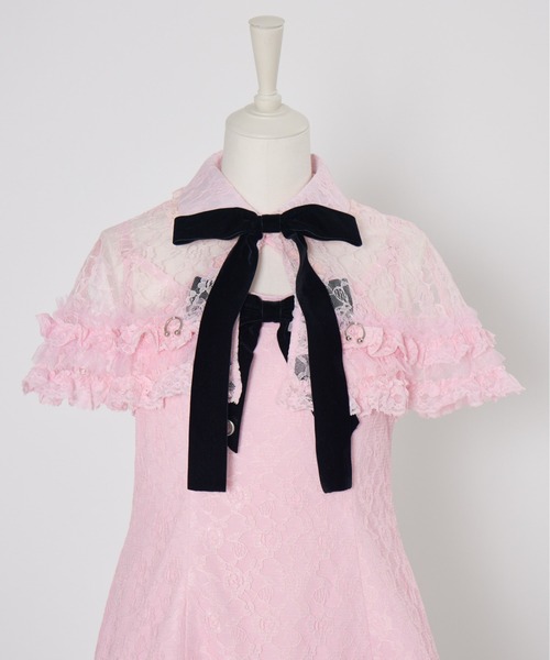 AVENCHUMU ワンピース Lace ＆ frill cape one piece : ZOZOTOWN Yahoo