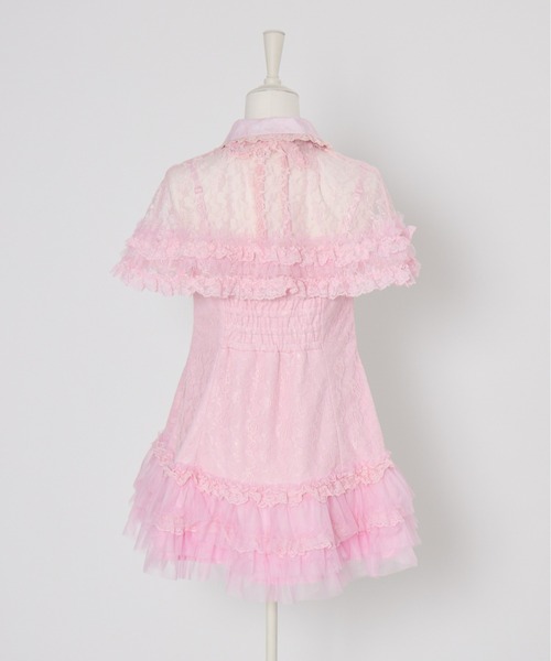 AVENCHUMU ワンピース Lace ＆ frill cape one piece : ZOZOTOWN Yahoo
