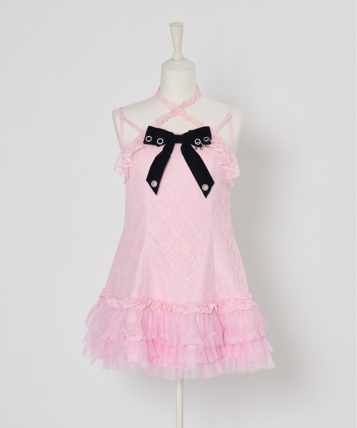 AVENCHUMU ワンピース Lace ＆ frill cape one piece : ZOZOTOWN Yahoo