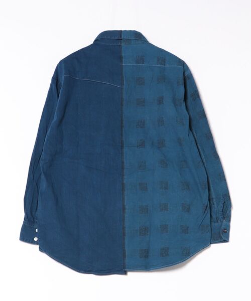 シャツ JAPAN DORAKU REWORK テンネンホンアイ スプリットシャツ メンズの画像