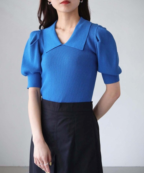 「cheriella」 半袖ニット M ブラック レディース_画像3