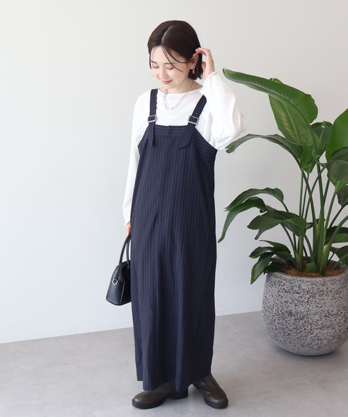 超美品　ほぼ未使用　23区　大きいサイズ　46　ストライプ　ジャケット　スカート AMERICAN HOLIC（アメリカンホリック） ワンピース ストライプ