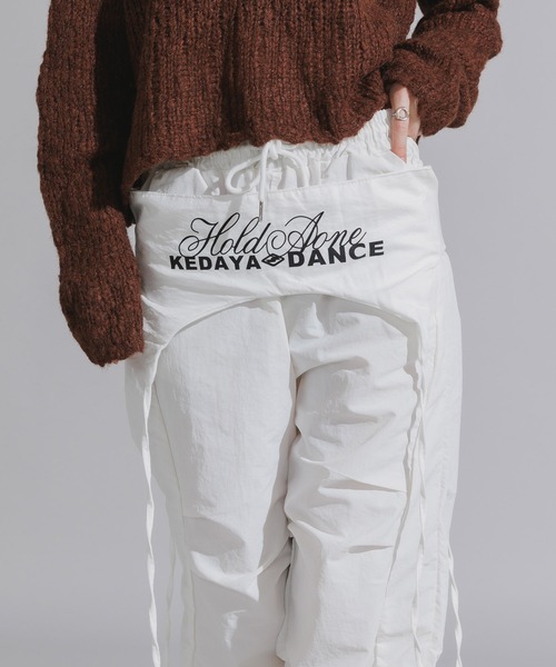 Chick パンツ Separate-fabric Docking Layered Nylon Pants / 別生地