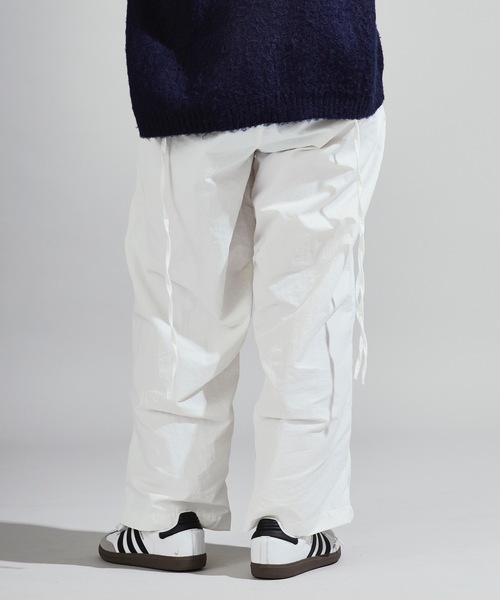 Chick パンツ Separate-fabric Docking Layered Nylon Pants / 別生地