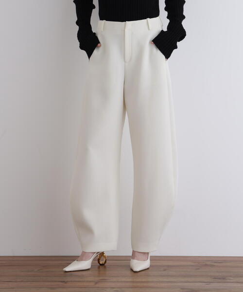 新品タグ付 LE PHIL ルフィル ダブルクロスストレッチブラウス