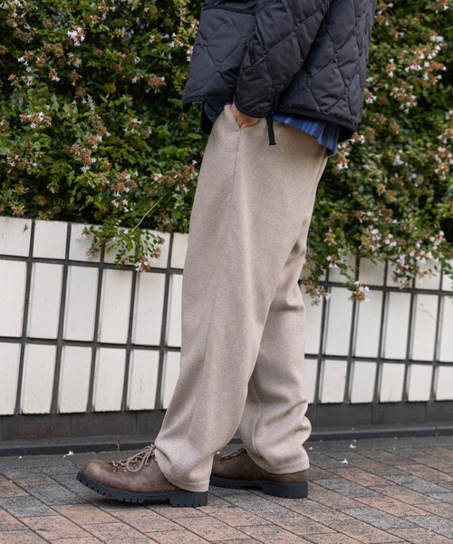 niko and…（ニコアンド） スラックス ツータックテーパードパンツ