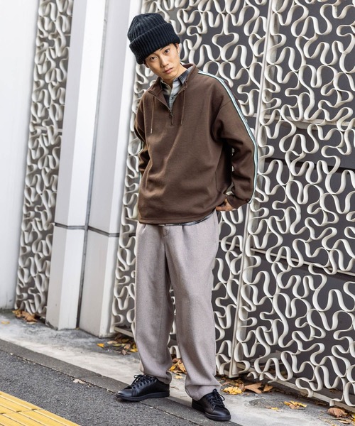 niko and…（ニコアンド） スラックス ツータックテーパードパンツ