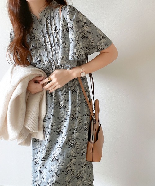 「mily bilet」 ノースリーブワンピース SMALL ベージュ レディース_画像7