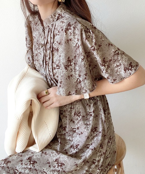 「mily bilet」 ノースリーブワンピース SMALL ベージュ レディース_画像9