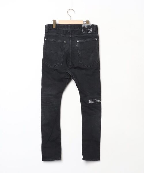 「Jieda」 サルエルデニムパンツ 1 ブラック メンズ_画像2