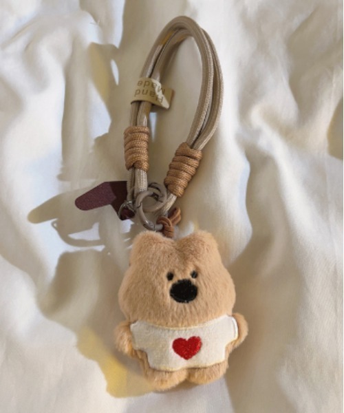 バレエ くま アップリケ ミニトート レッスンバッグ スマホショルダー