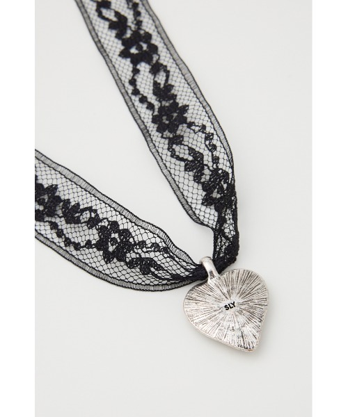 SLY（スライ） チョーカー HEART MOTIF LACE CHOKER ハートモチーフ 