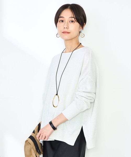 「NOLLEY'S」 長袖ニット FREE ピンク レディース_画像9