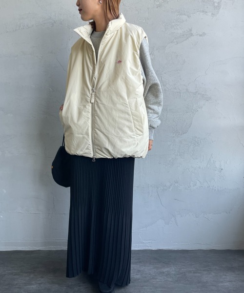 新品　DANTON アイボリー ダウンベスト Danton（ダントン） ダウンベスト M アイボリー レディース : ZOZOTOWN