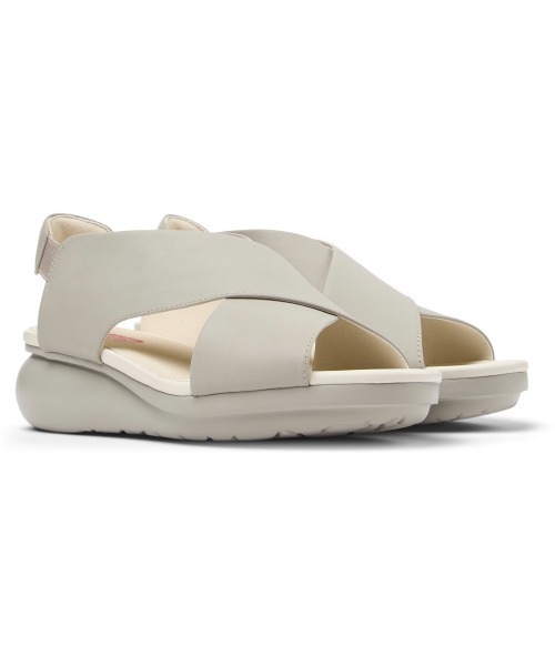 「CAMPER」 ヒールサンダル 22.0cm ライトグレー レディース_画像3