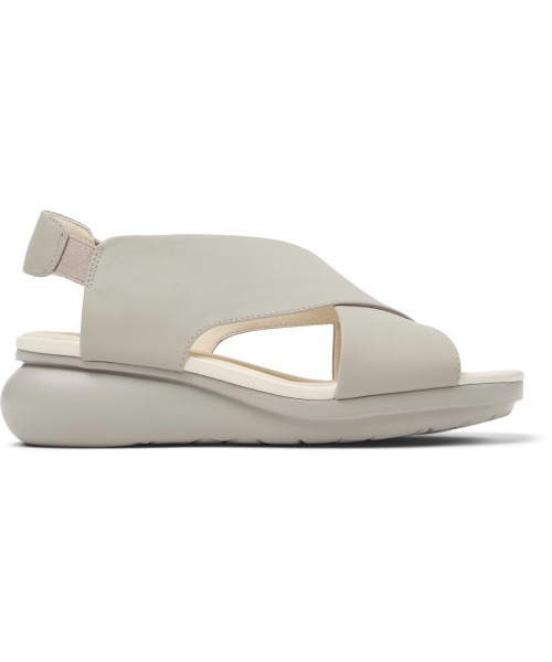 「CAMPER」 ヒールサンダル 22.0cm ライトグレー レディース_画像4