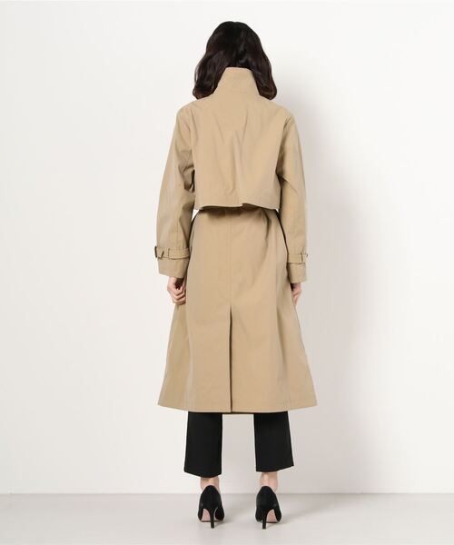 「B:MING by BEAMS」 トレンチコート MEDIUM オリーブ レディース_画像2
