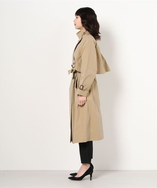「B:MING by BEAMS」 トレンチコート MEDIUM オリーブ レディース_画像4