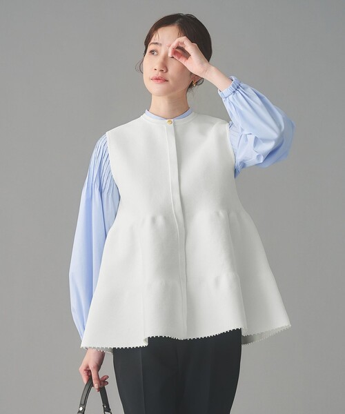 UNITED ARROWS（ユナイテッドアローズ） ベスト ジレ ペプラム ニット