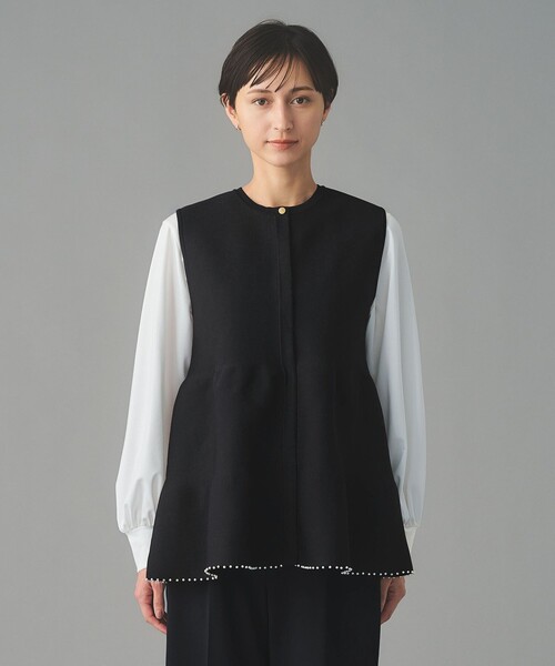 ユナイテッドアローズ ペプラムベスト ジレ UNITED ARROWS UNITED ARROWS（ユナイテッドアローズ） ベスト ジレ ケーブル