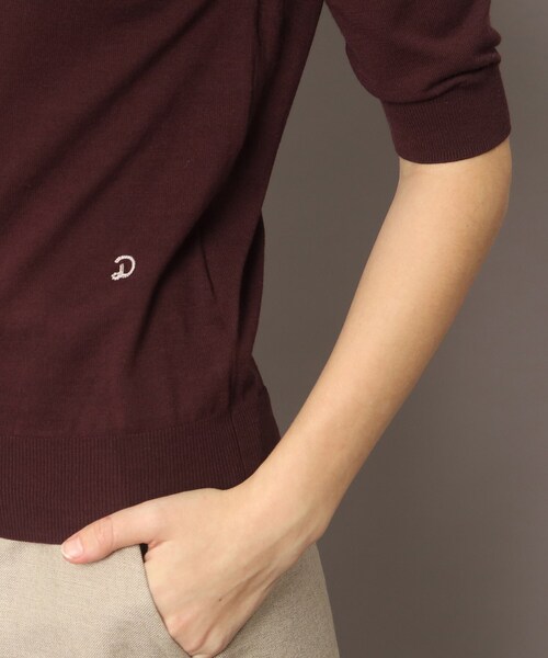 「DRESSTERIOR」 半袖ニット 38 ブラック レディース_画像3