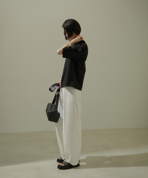 「SALON adam et rope'」 半袖カットソー FREE ブラウン系その他2 レディース_画像2