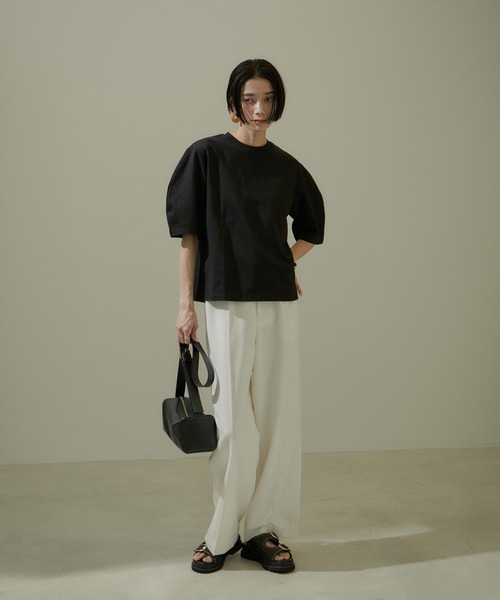 「SALON adam et rope'」 半袖カットソー FREE ブラウン系その他2 レディース_画像6